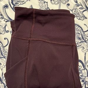 Size 8 eggplant purple lululemon leggings!